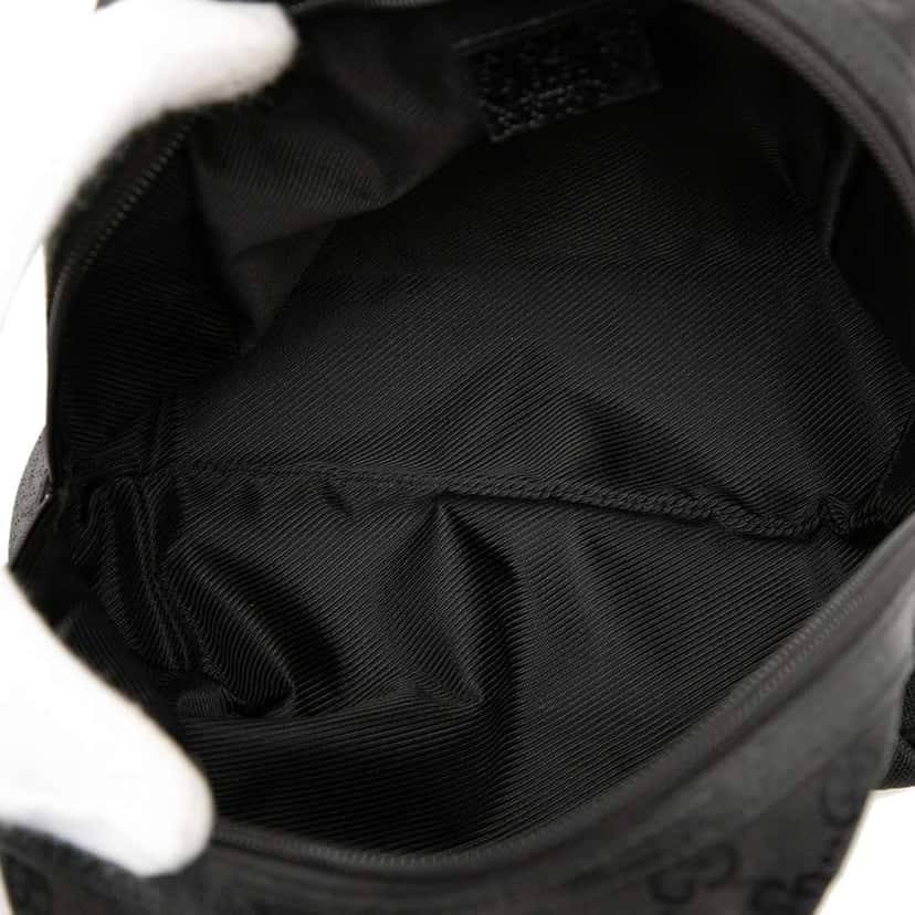 Gucci Mini GG Canvas Balthus Tofu Bag Black Canvas Very good condition - Model View