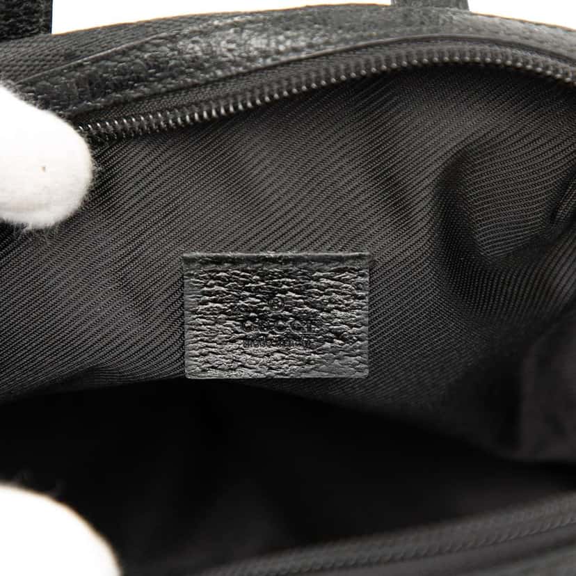 Gucci Mini GG Canvas Balthus Tofu Bag Black Canvas Very good condition - Box View