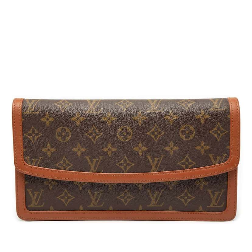 Louis Vuitton Monogram Pochette Dame GM Brown Very good condition - Front View