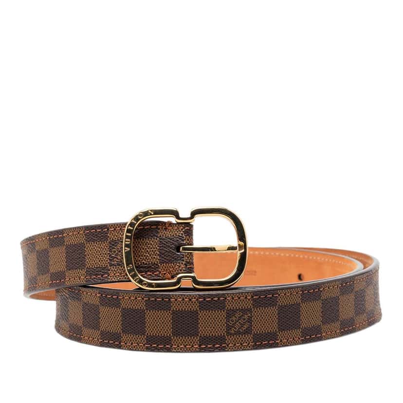 Louis Vuitton Damier Ebene Mini Belt Brown Very good condition - Front View