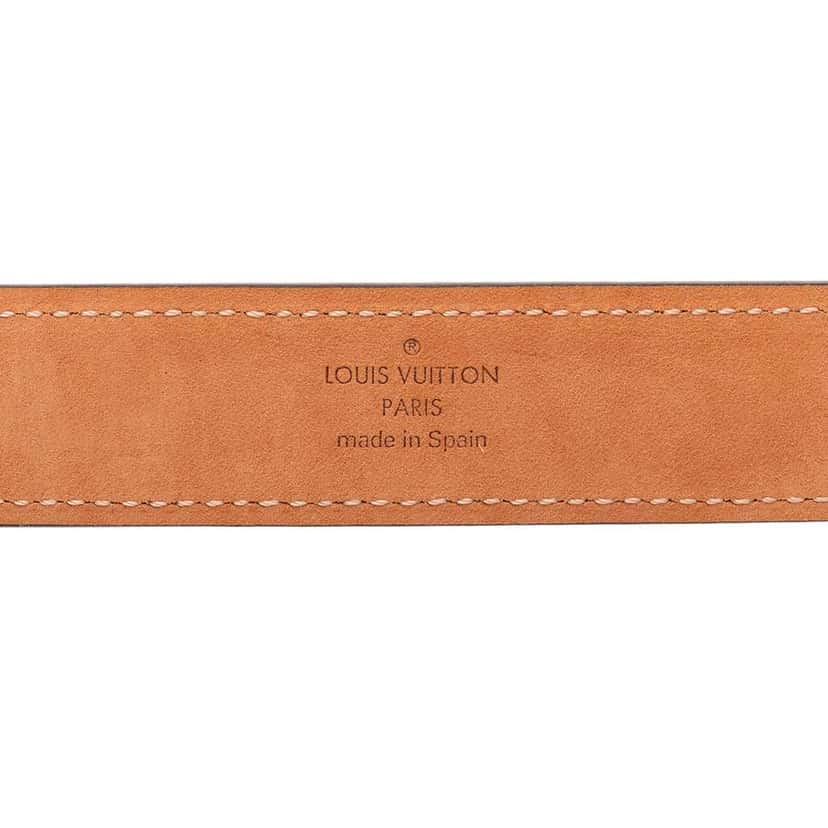 Louis Vuitton Damier Ebene Mini Belt Brown Very good condition - Box View