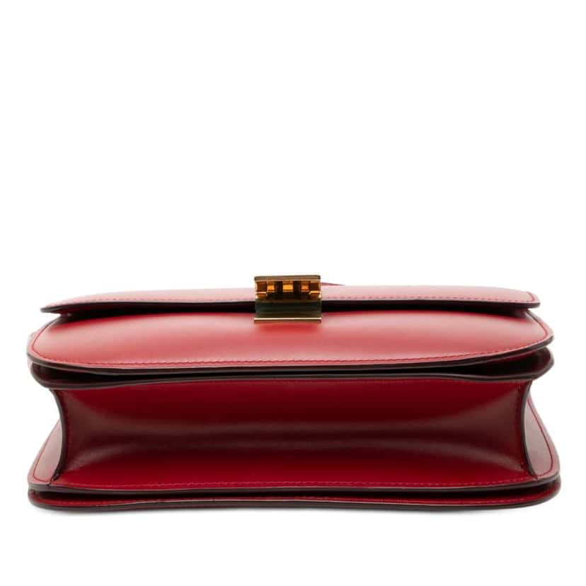 Celine Medium Calfskin Classic Box Red Leather Very good condition - Inside View