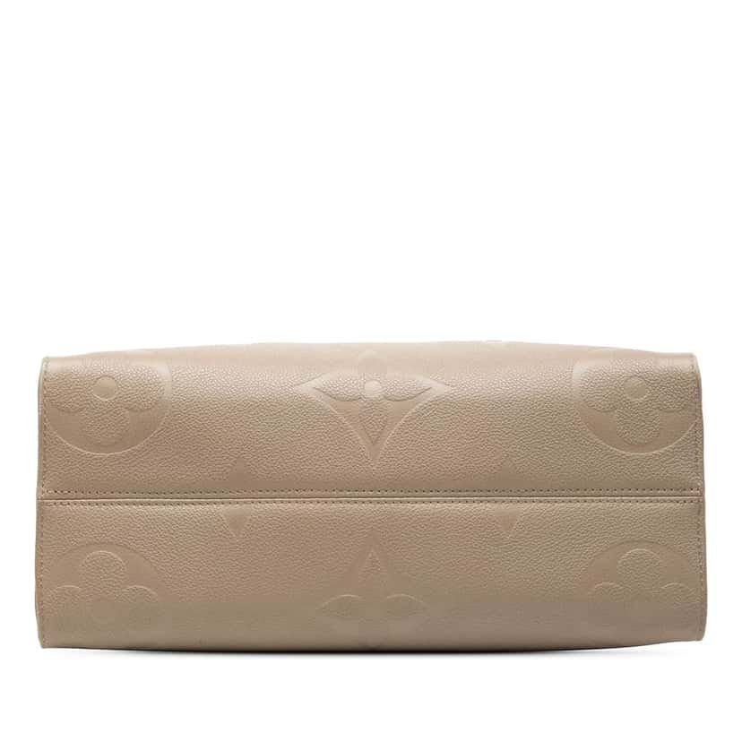 Louis Vuitton Monogram Empreinte OnTheGo MM Beige Leather Very good condition - Inside View