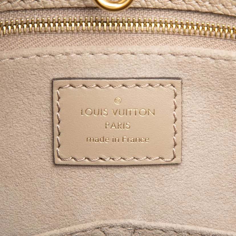 Louis Vuitton Monogram Empreinte OnTheGo MM Beige Leather Very good condition - Box View