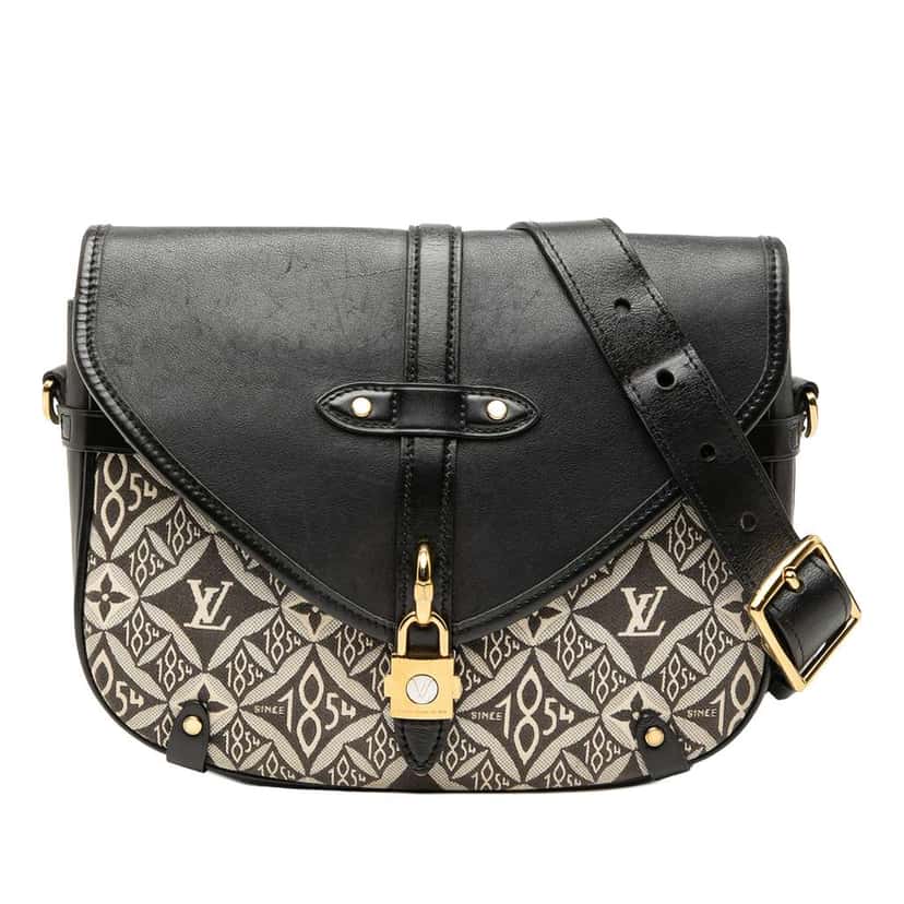 Louis Vuitton Since 1854 Neo Saumur MM Black Canvas Very good condition - Front View