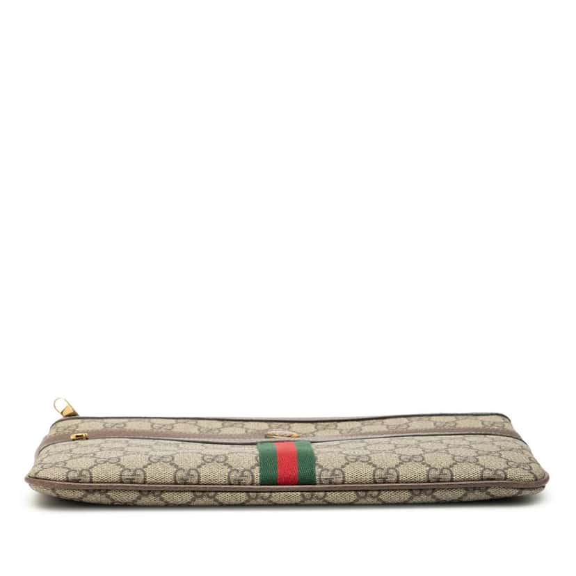 Gucci GG Supreme Web Ophidia Clutch Beige Very good condition - Inside View