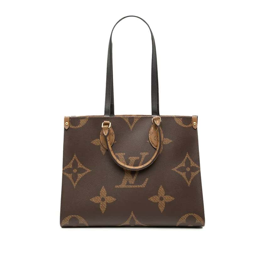 Louis Vuitton Monogram Giant OnTheGo MM Brown Very good condition - Front View