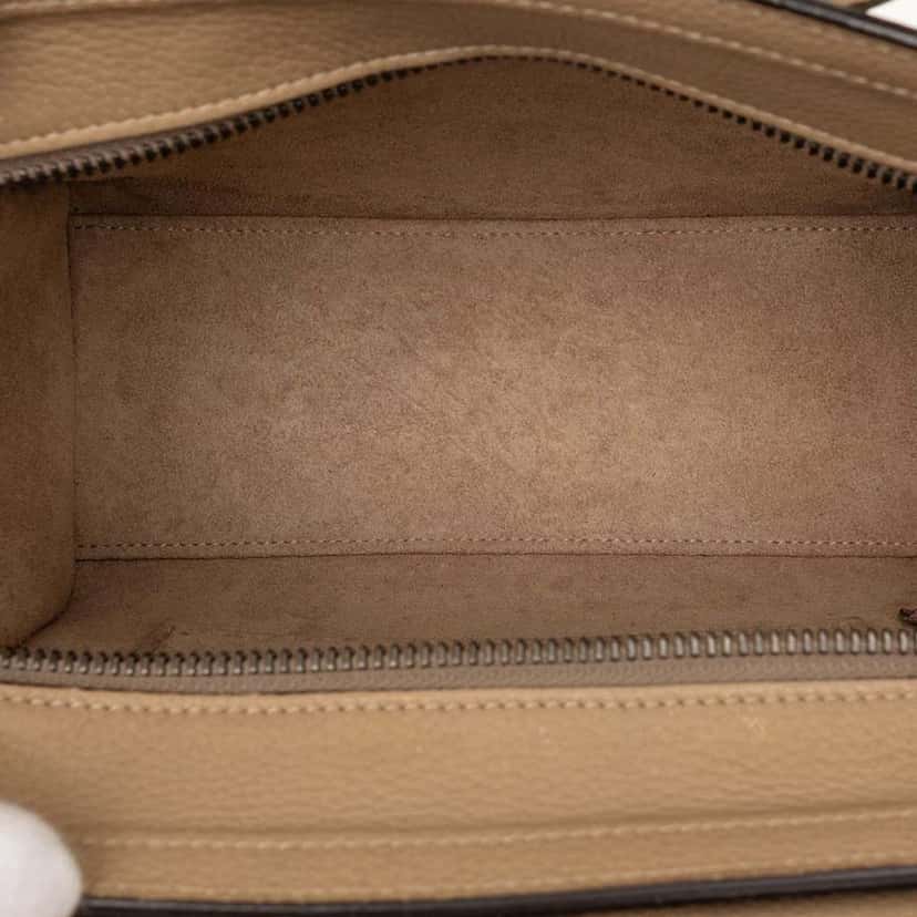 Celine Nano Leather Luggage Tote Brown Leather Very good condition - Model View