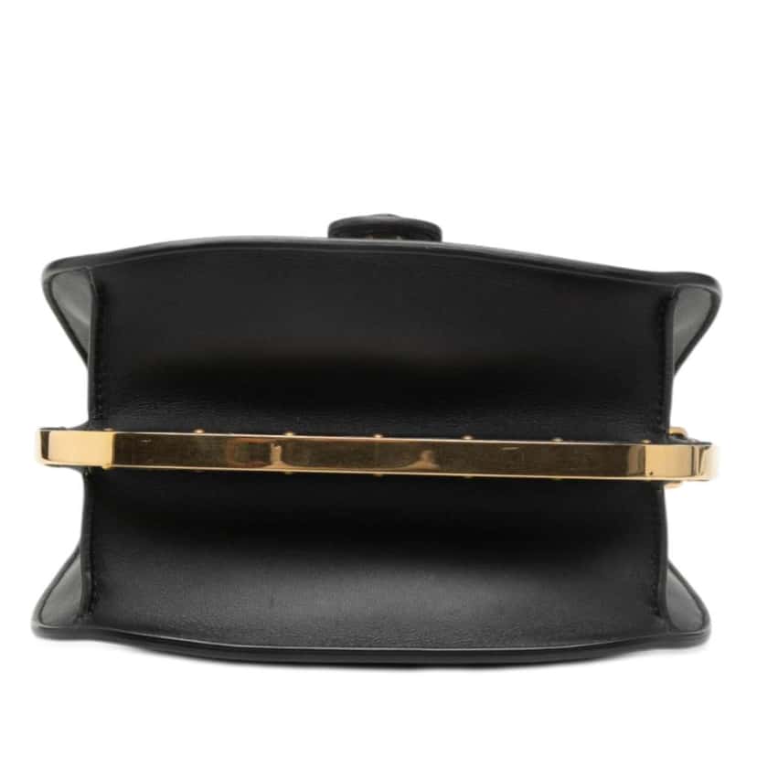 Dior Medium Calfskin Bobby Frame Flap Black Leather Very good condition - Inside View