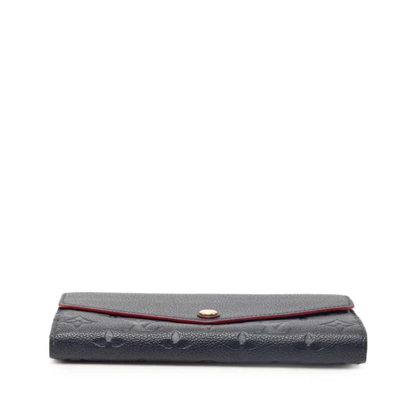 Louis Vuitton Monogram Empreinte Sarah Wallet Blue Leather Very good condition - Inside View