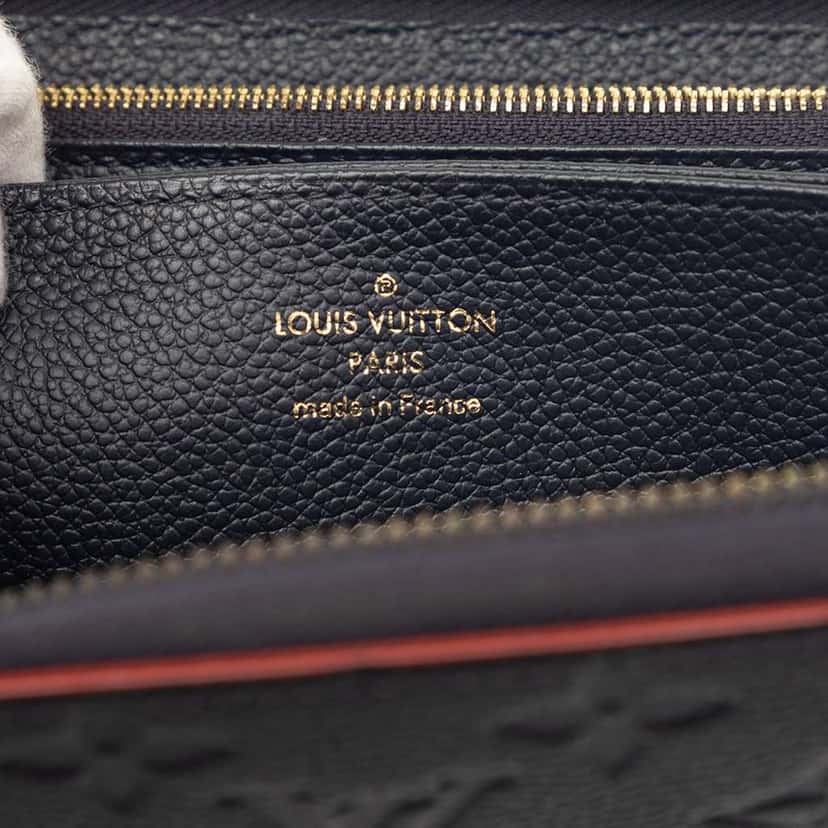 Louis Vuitton Monogram Empreinte Zippy Long Wallet Blue Leather Very good condition - Box View