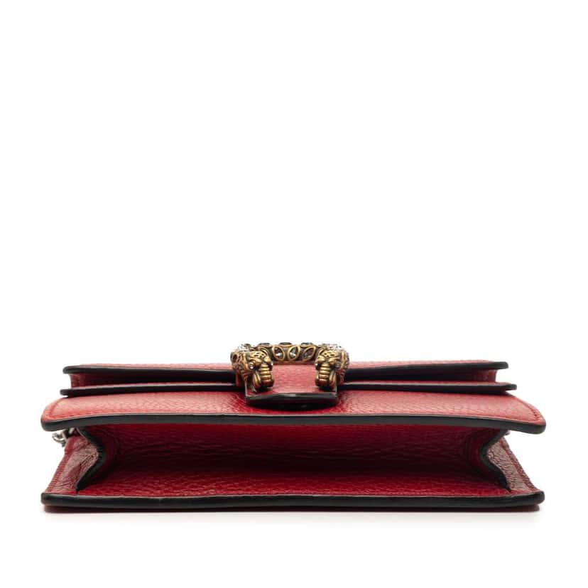 Gucci Mini Leather Dionysus Crossbody Red Leather Very good condition - Inside View