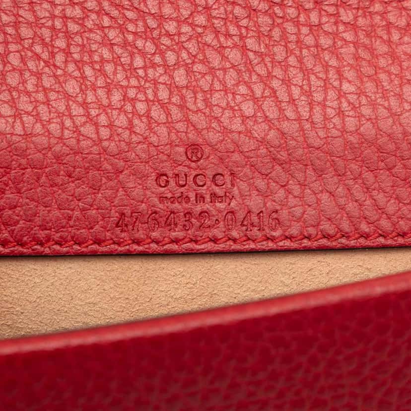 Gucci Mini Leather Dionysus Crossbody Red Leather Very good condition - Box View