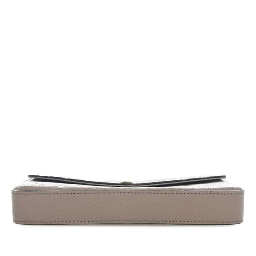 Louis Vuitton Monogram Empreinte Pochette Felicie Brown Leather Never worn - Inside View