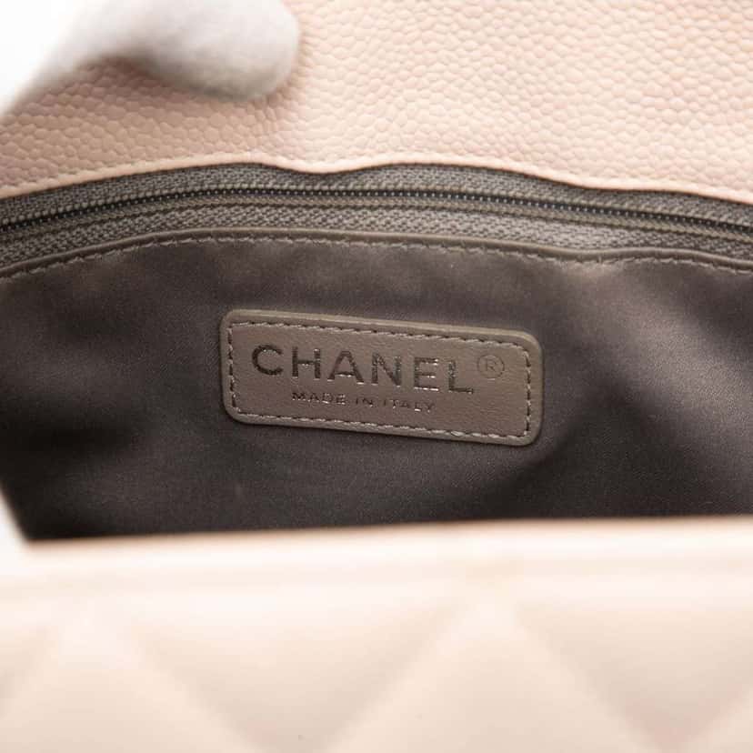 Chanel Caviar Grand Shopping Tote Pink Leather Very good condition - Box View