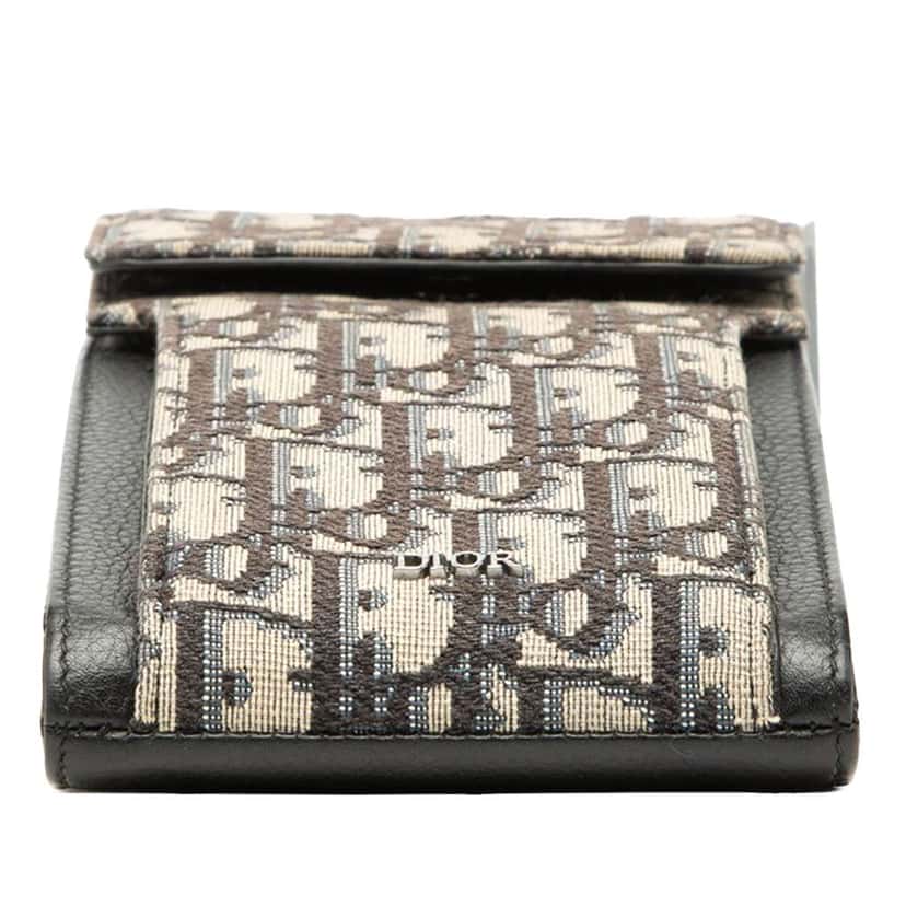 Dior Oblique Canvas Phone Holder Crossbody Blue Canvas Very good condition - Inside View