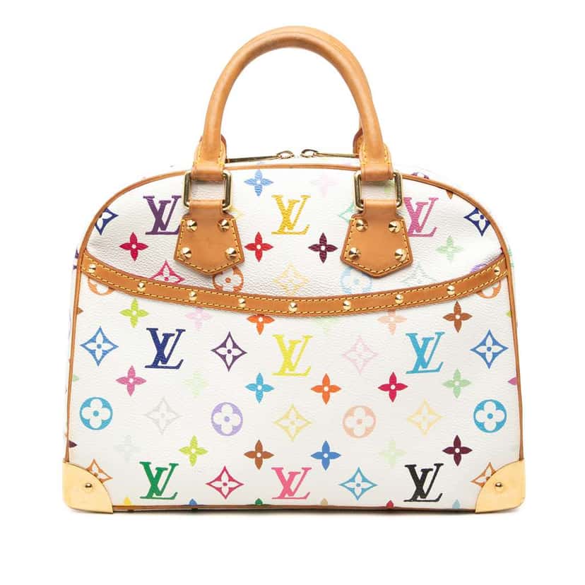 Louis Vuitton Monogram Multicolore Trouville White Very good condition - Front View