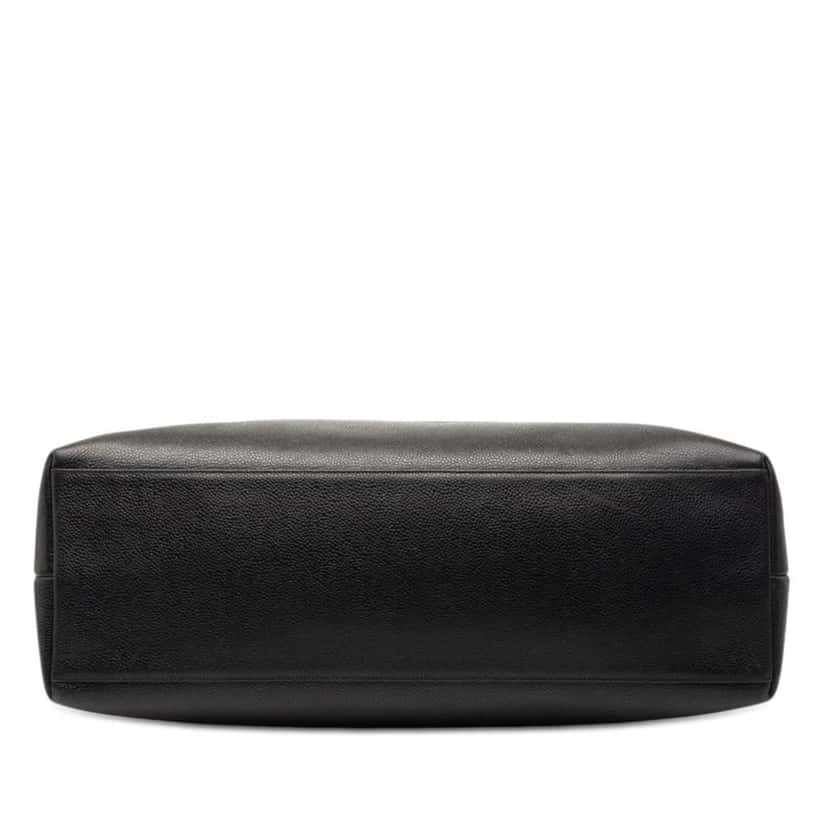 Chanel CC Caviar Shoulder Bag Black Leather Very good condition - Inside View