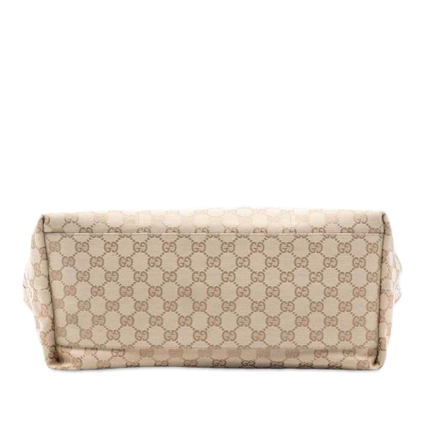 Gucci GG Canvas Web Tote Beige Very good condition - Inside View
