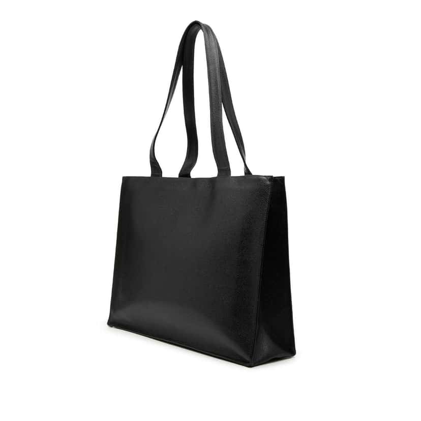 Chanel CC Caviar Tote Black Leather Very good condition - Back View