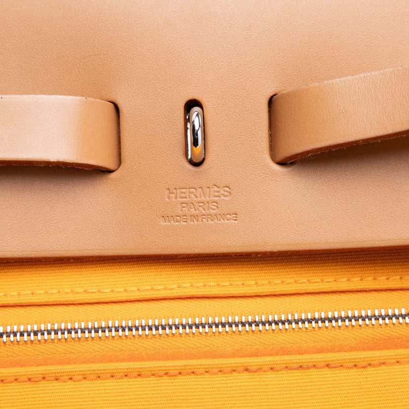 Hermès Toile Herbag Zip 31 Orange Canvas Very good condition - Box View