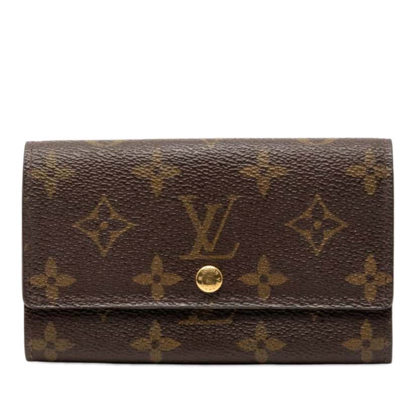 Louis Vuitton Monogram Porte Monnaie Billets Tresor Wallet Brown Very good condition - Front View