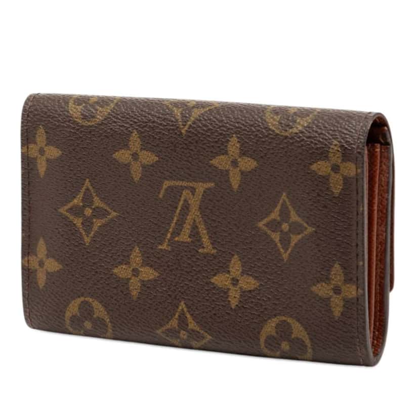 Louis Vuitton Monogram Porte Monnaie Billets Tresor Wallet Brown Very good condition - Back View
