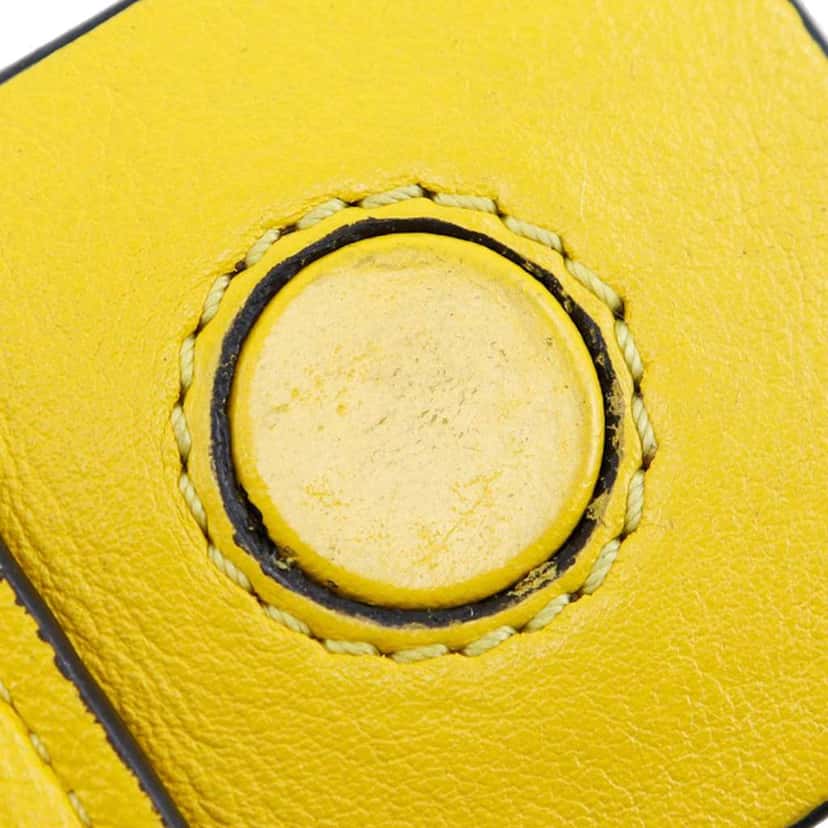 Loewe Leather Repeat Anagram Avenue Crossbody Yellow Leather Very good condition - Model View
