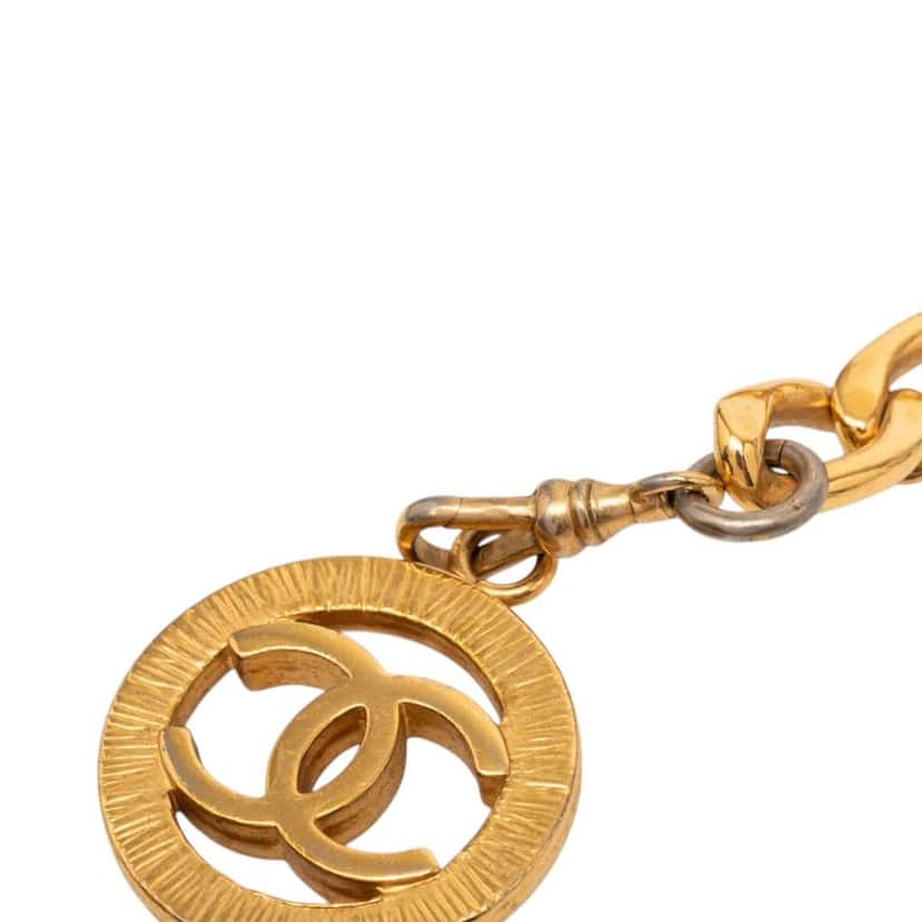 Chanel CC Gold Plated Chain Link Station Belt Gold Metal Very good condition - Inside View