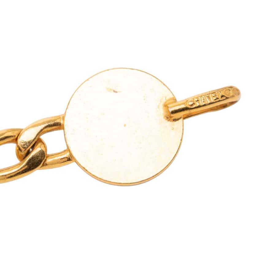 Chanel CC Gold Plated Chain Link Station Belt Gold Metal Very good condition - Box View