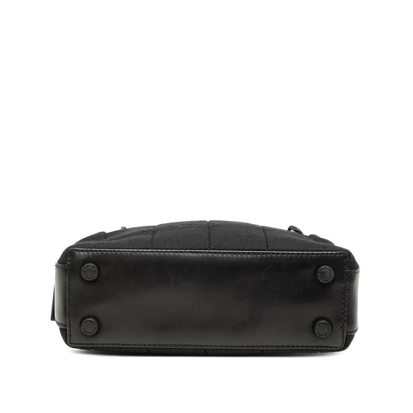 Chanel CC Chocolate Bar Jersey Handbag Black Cotton Very good condition - Inside View