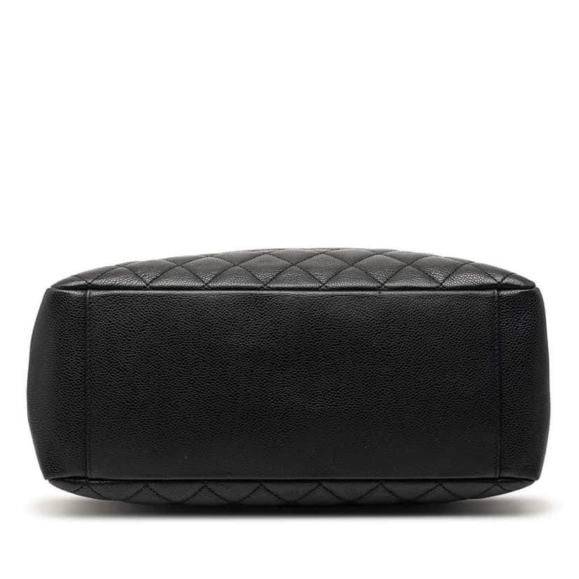 Chanel Caviar Grand Shopping Tote Black Leather Very good condition - Inside View