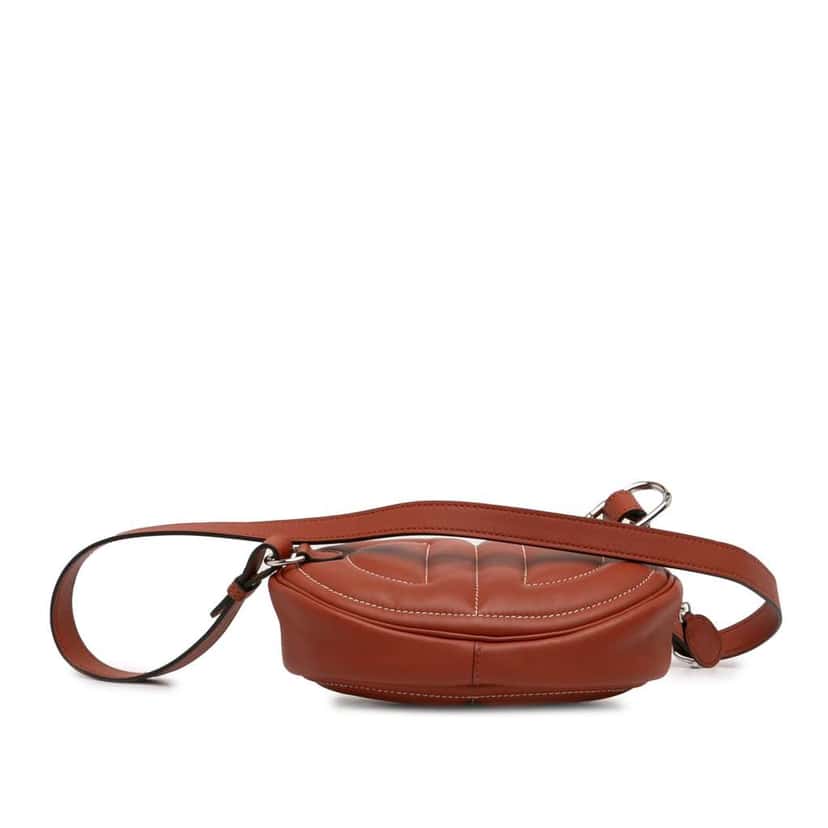 Hermès Swift In The Loop Verso Belt Bag Red Leather Very good condition - Inside View