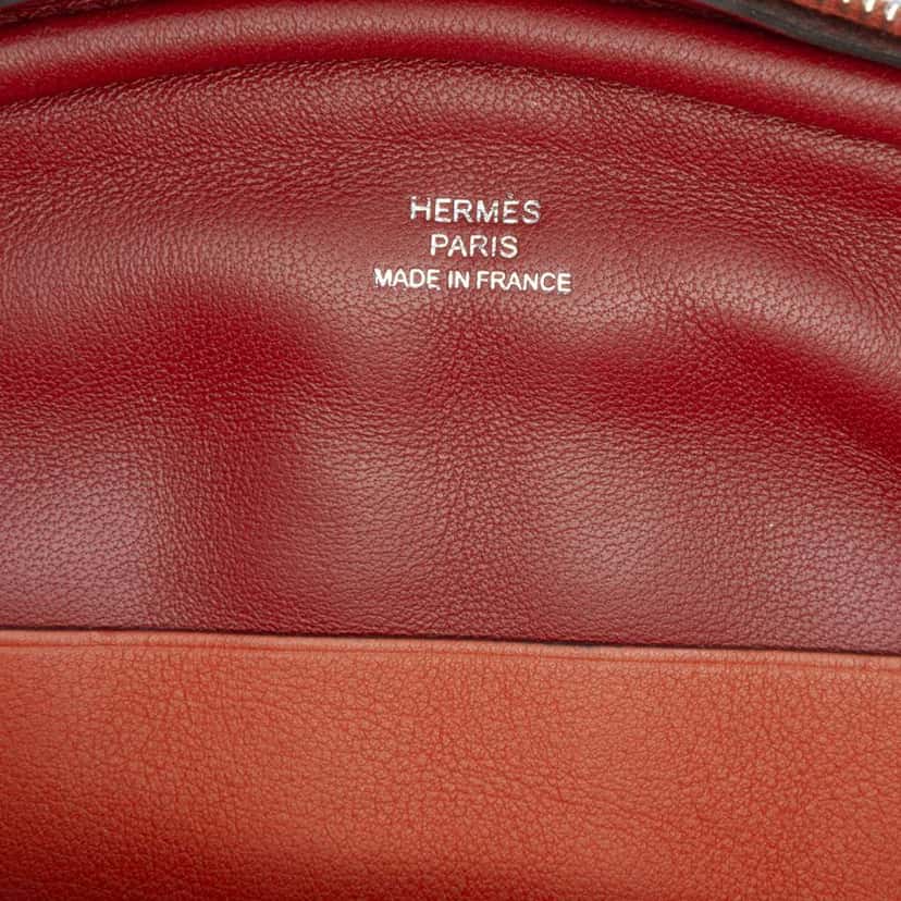 Hermès Swift In The Loop Verso Belt Bag Red Leather Very good condition - Box View