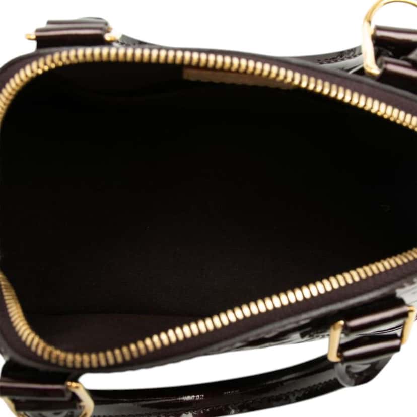 Louis Vuitton Monogram Rayures Vernis Alma BB Purple Leather Very good condition - Model View