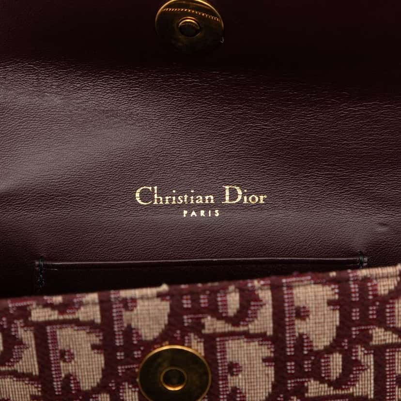 Dior Oblique Canvas Saddle Belt Bag Red Canvas Very good condition - Box View