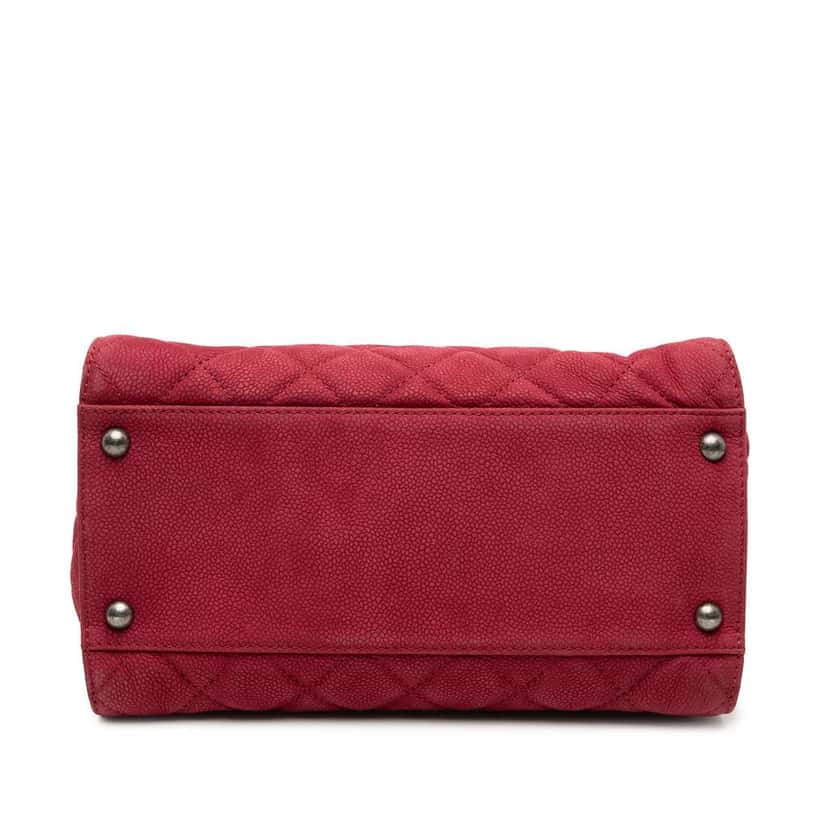 Chanel Quilted Caviar Reissue 2.55 Tote Red Leather Very good condition - Inside View