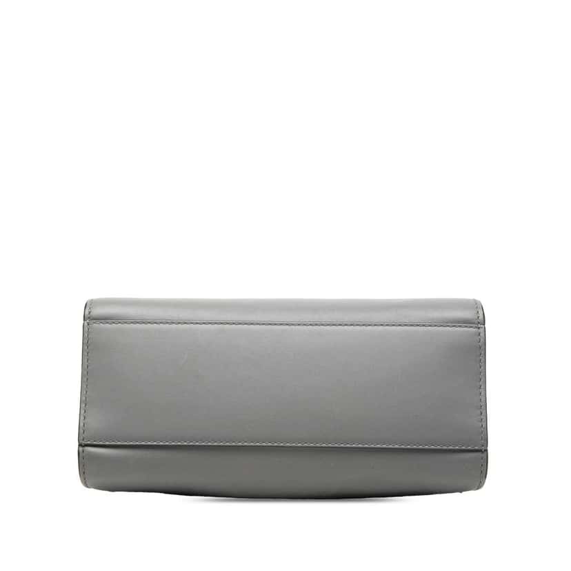 Gucci Mini Leather Bamboo Web Nymphaea Grey Leather Very good condition - Inside View