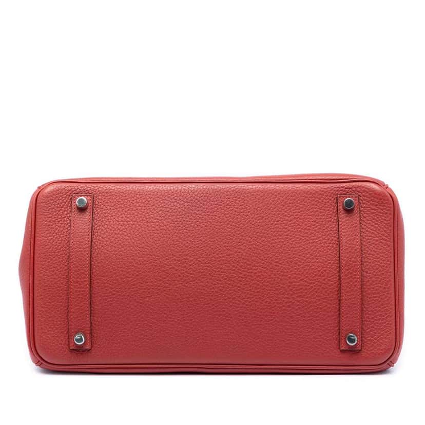 Hermès Togo Birkin Retourne 35 Red Leather Very good condition - Inside View