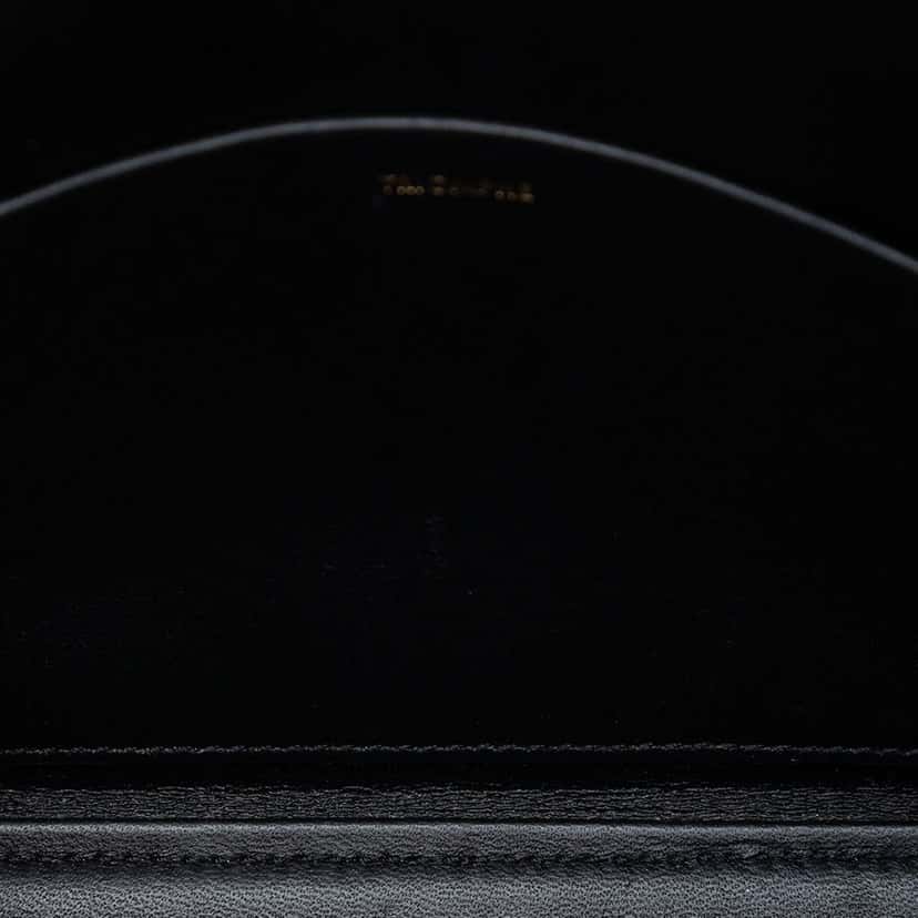 Celine Shiny Calfskin Claude Shoulder Bag Black Leather Good condition - Model View