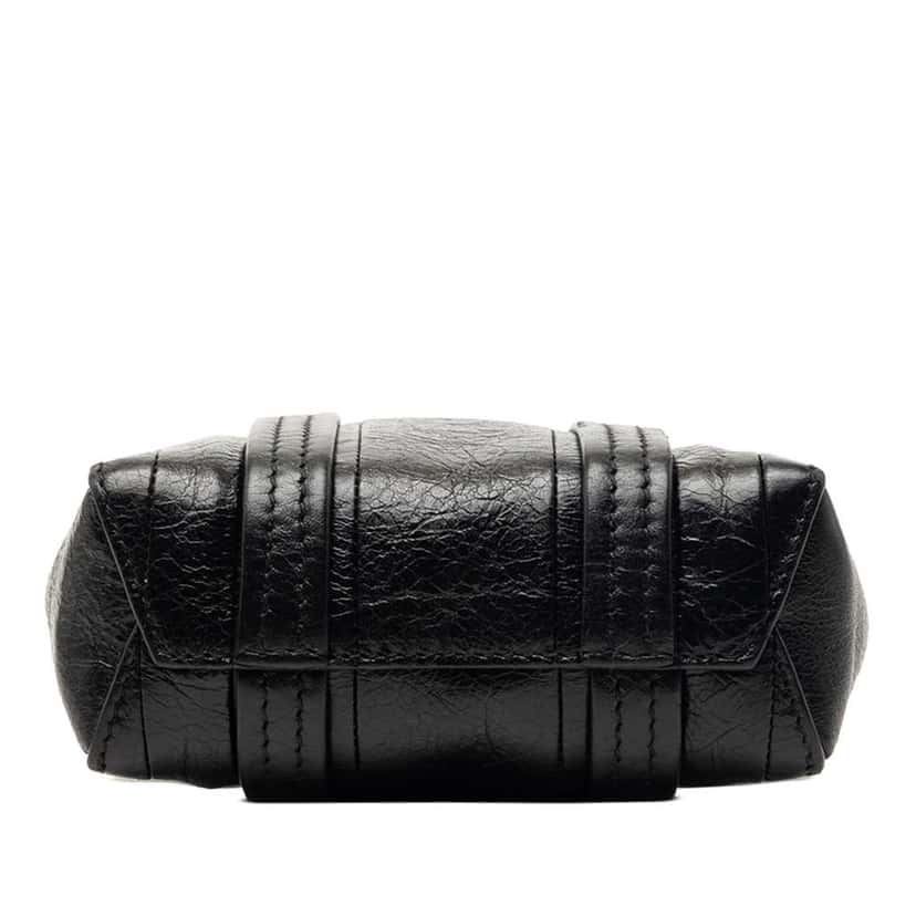 Balenciaga Mini Lambskin Barbes North South Shopper Bag Black Leather Good condition - Inside View