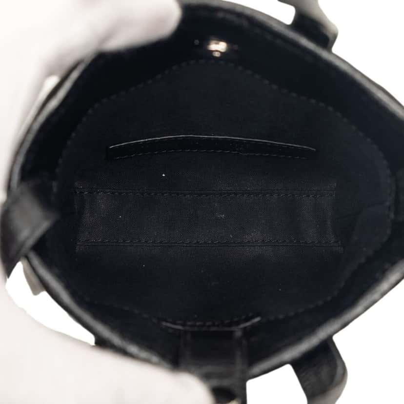Balenciaga Mini Lambskin Barbes North South Shopper Bag Black Leather Good condition - Model View