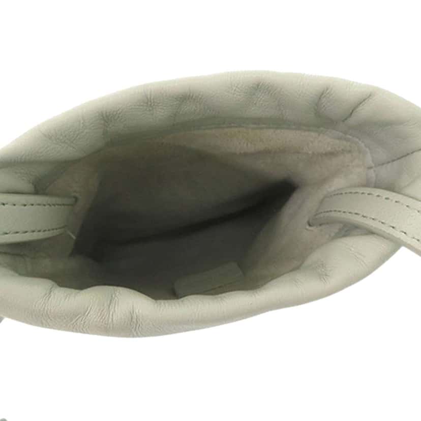 Celine Calfskin Cuir Triomphe Phone Pouch Green Leather Good condition - Model View
