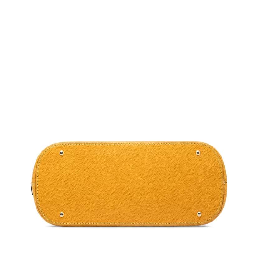 Celine Leather Dome Satchel Yellow Leather Good condition - Inside View