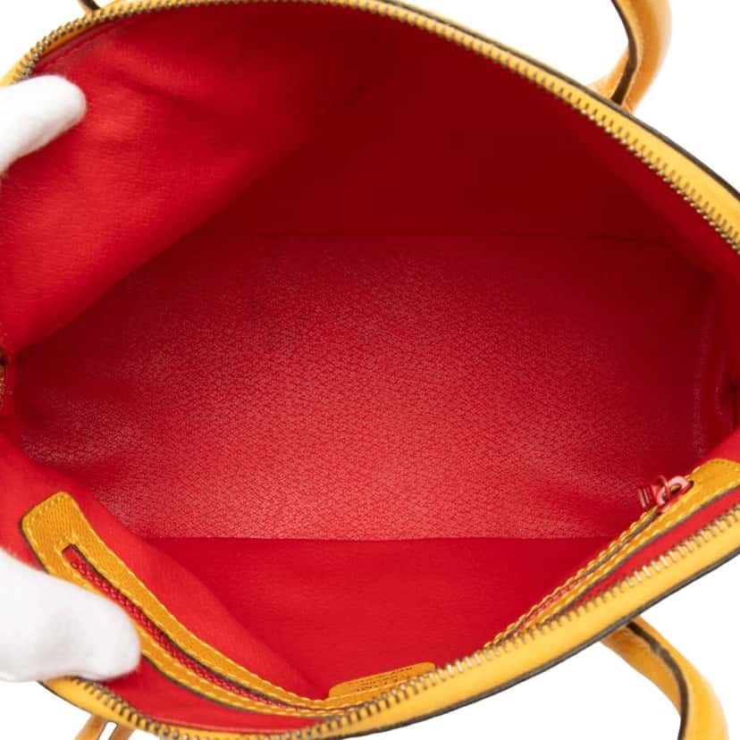 Celine Leather Dome Satchel Yellow Leather Good condition - Model View
