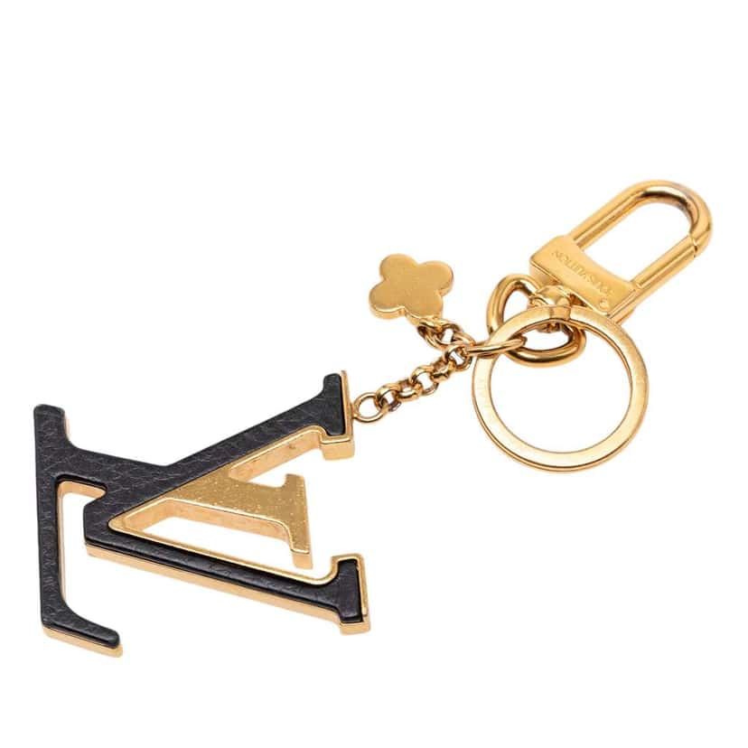 Louis Vuitton Gold Plated Capucines Key Ring and Bag Charm Gold Metal Good condition - Front View