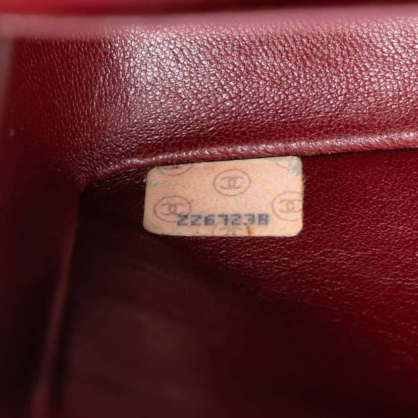 Chanel Small Classic Lambskin Double Flap Black Leather Good condition - Box View