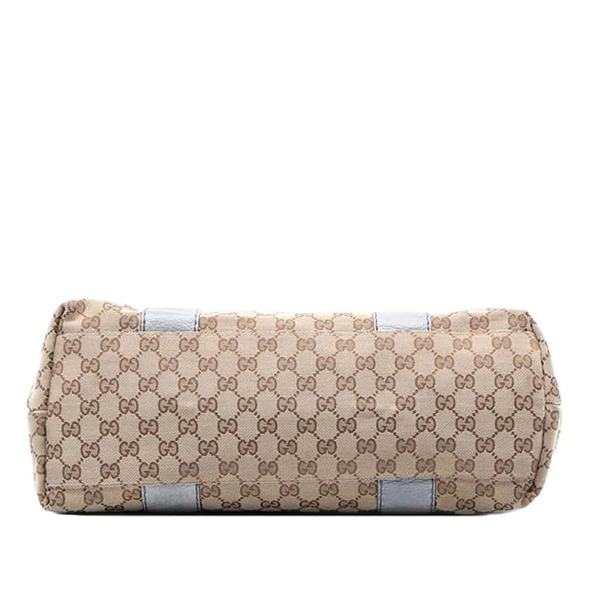 Gucci GG Canvas Bamboo Libeccio Tote Beige Very good condition - Inside View