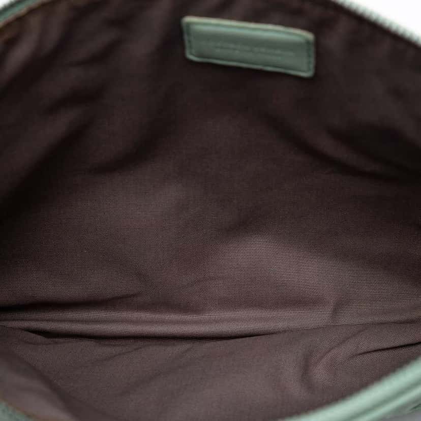 Bottega Veneta Nappa Intrecciato Clutch Green Leather Very good condition - Model View