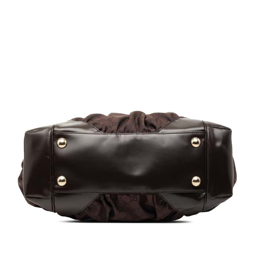 Gucci GG Nylon Full Moon Tote Brown Very good condition - Inside View